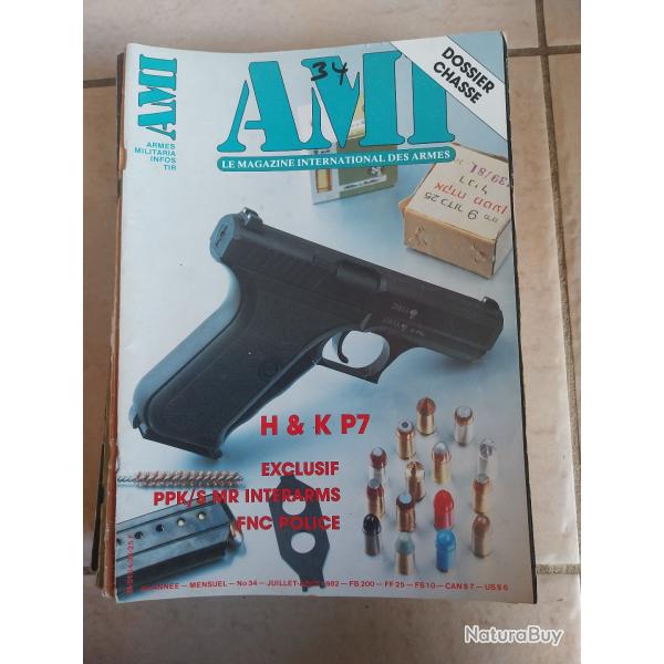 AMI - armes militaria infos 15 exemplaires entre le num�ro 34 et le 74