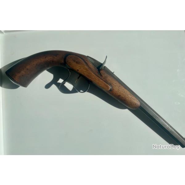 Pistolet de salon de type Flobert,signature de Courard