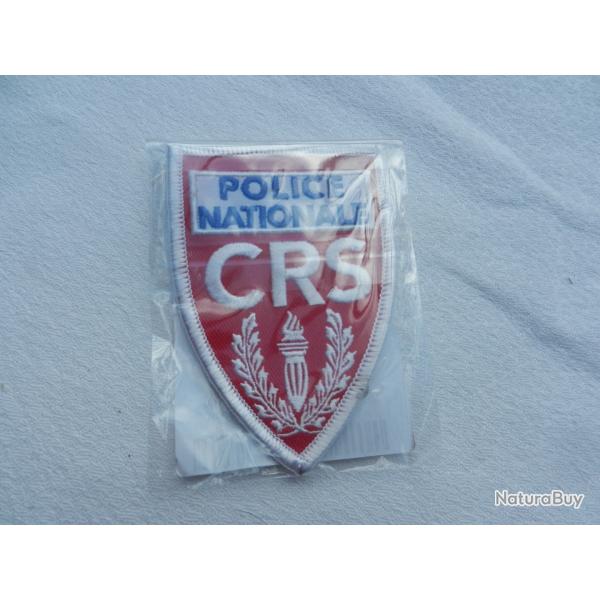 Insigne badge tissu CRS Police Nationale