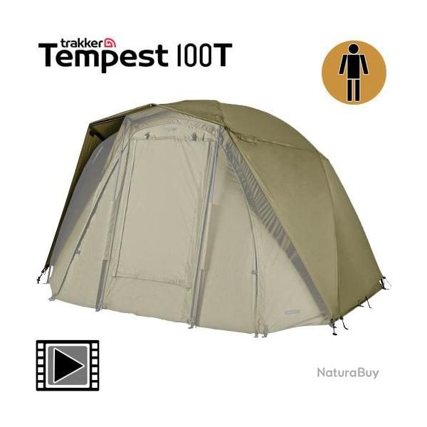 Abri Trakker Tempest Brolly 100T 1 place (Skull Cap Wrap seule)