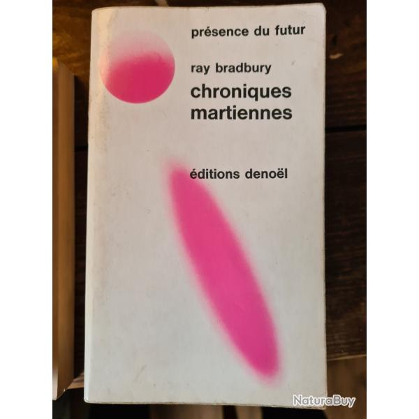 Chroniques martiennes Ray Bradbury presence du futur editions Denoel