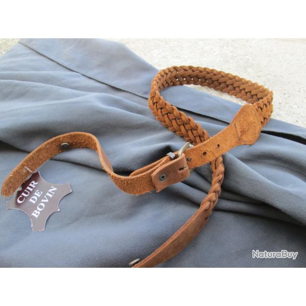 bretelle tress� cuir