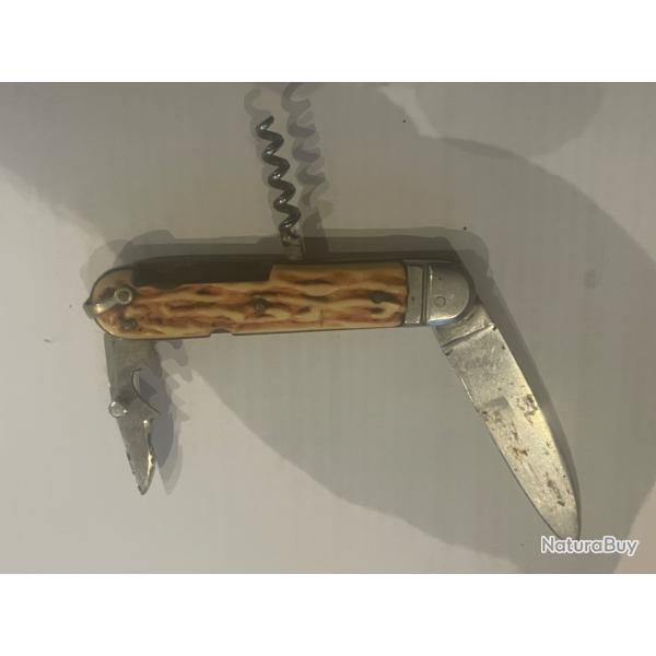 Petit couteau multifonction pradel a Coutellerie imitation ivoire