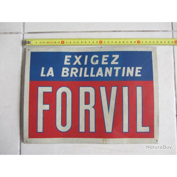 T�le publicitaire brillantine Forvil 1950