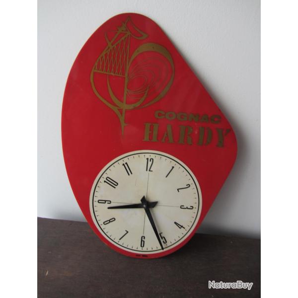 Pendule publicitaire Cognac Hardy 1950