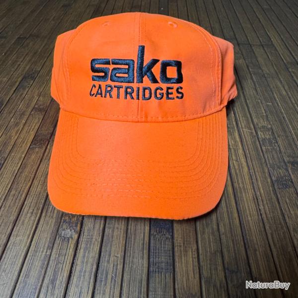 CASQUETTE SAKO CARTRIDGES ORANGE NEUVE
