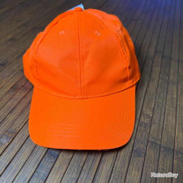 CASQUETTE ORANGE FLUO NEUVE