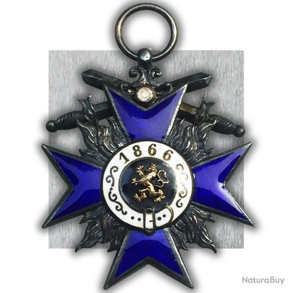 RARISSIME ORDRE MILITAIRE DU M�RITE BAVAROIS 4EME CLASSE ARGENT SILVER 1905 ORIGINAL
