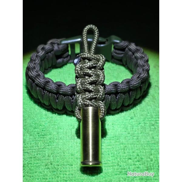 Porte-cl� 44 magnum/rem/mag paracorde long GREEN