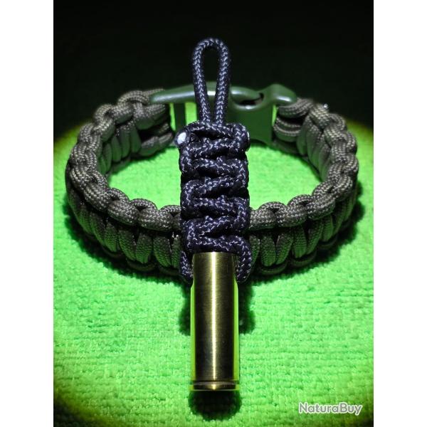 Porte-cl� 44 magnum/rem/mag paracorde long BLACK