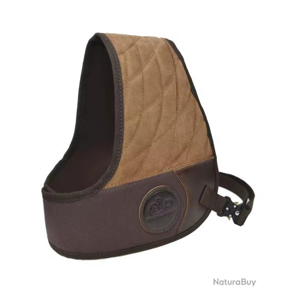 Gilet de protection en cuir Righty Hunter (brun fonc) (4)