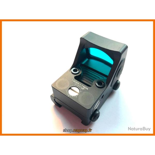 Point rouge: Mini Reflex Red Dot Sight ajustable LED RMR, montage pour Glock et rail picatinny 20 mm