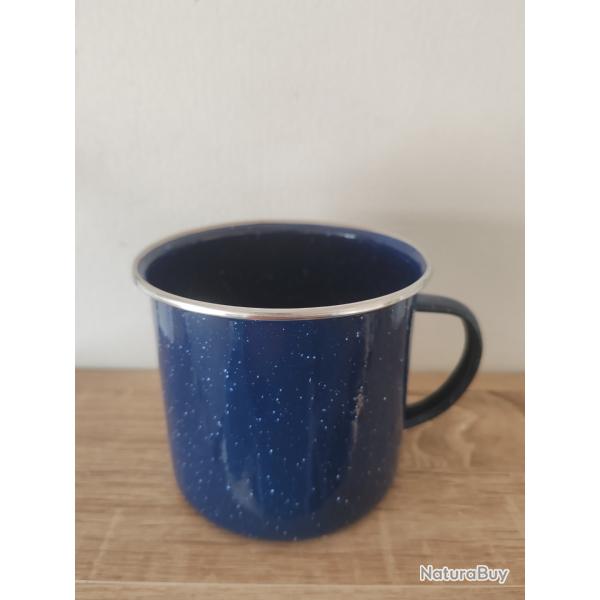 TASSE METAL BLEUE ,680 ML,TYPE WESTERN