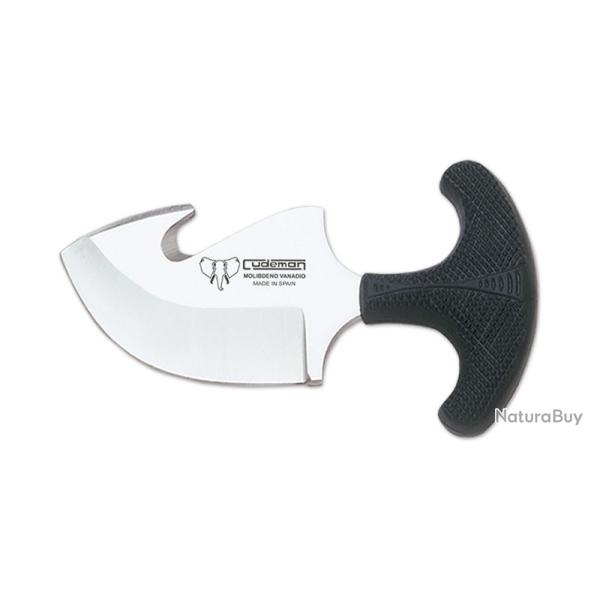 Couteau Cudeman Skinner - Lame 80mm - Manche Grip - Etui Cuir