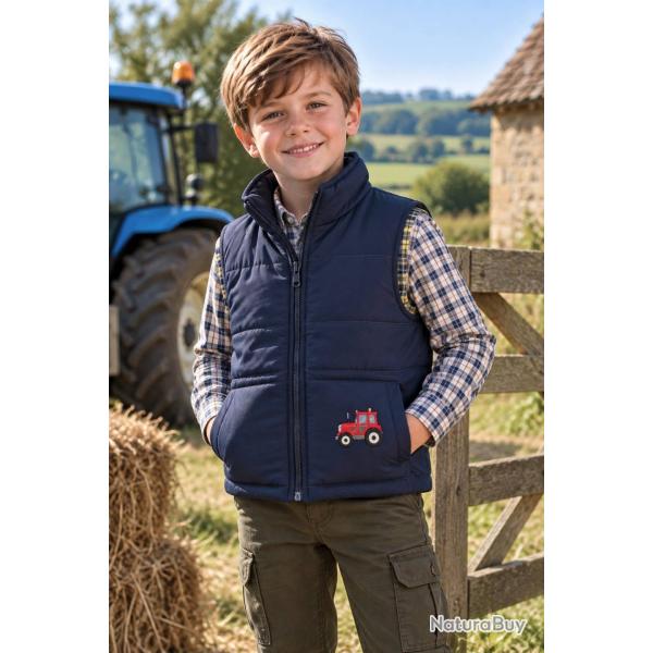 Gilet matelass� enfant Tracteur