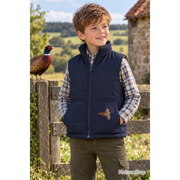 Gilet matelass� enfant Faisan