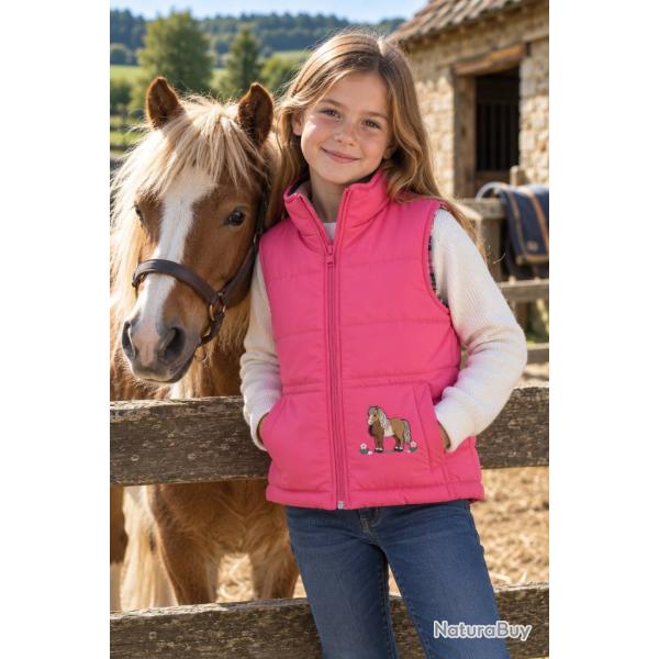 Gilet matelass� enfant Poney