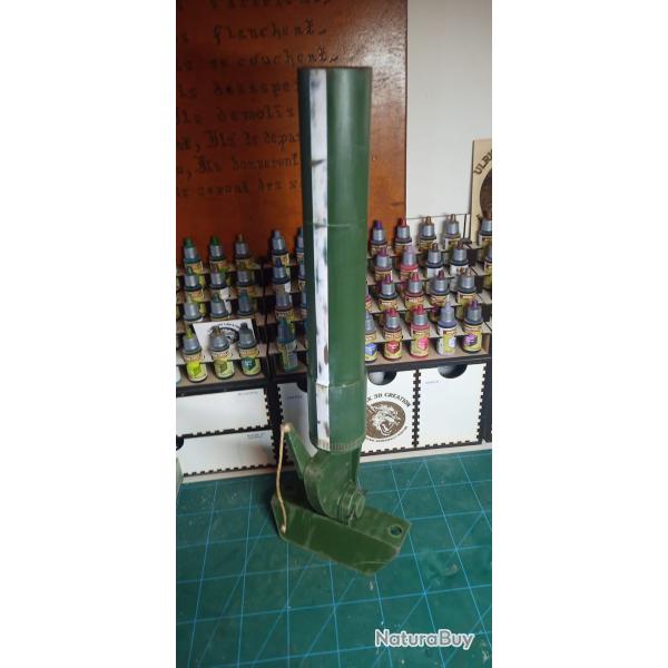 replique du mortier de 2" avec marquages, manoeuvrable