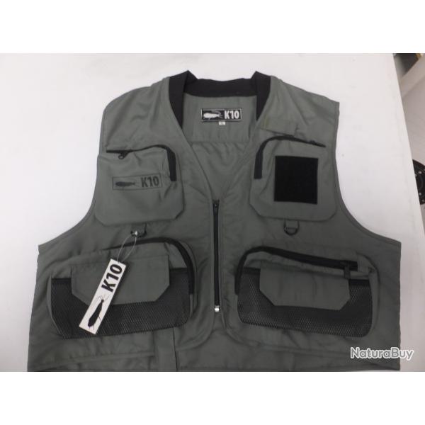GILET PECHE K10 BY JMC TAILLE M/L/XL/XXL