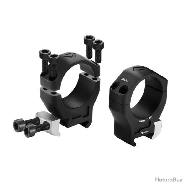 Collier ARKEN Halo Ti tube de 34 mm 0.92" Weaver/Picatinny