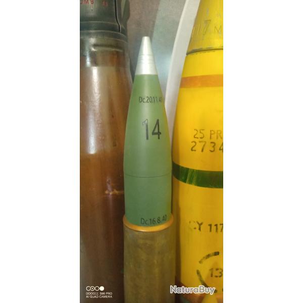 replique d obus de 4.7cm pak 36 (t) sans douille