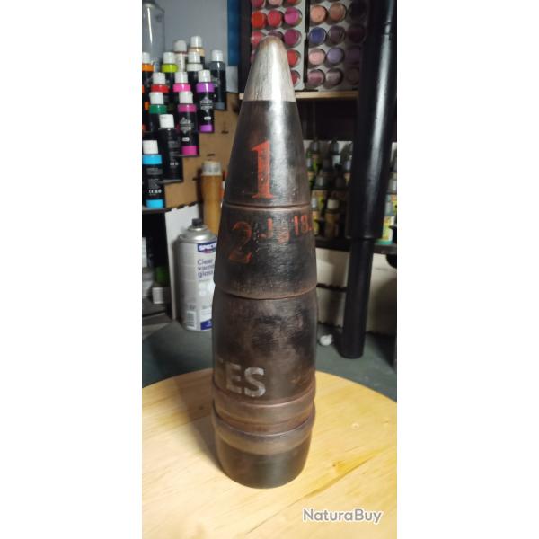 replique d obus de 8.8cm kwk 43 sans douille