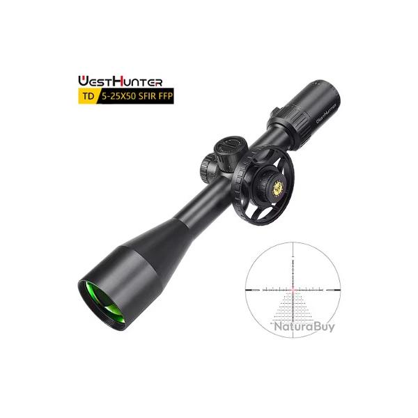 WestHunter TD 5-25X50 SFIR FFP Scope | First Focal Plane LIVRAISON GRATUITE