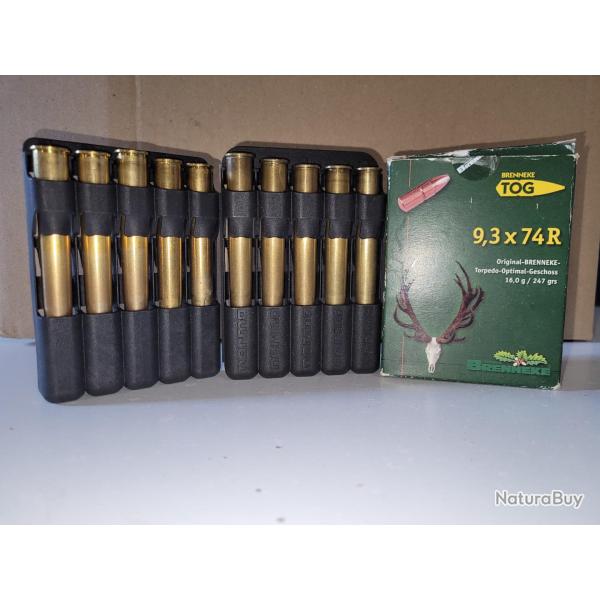 100 Douilles de calibre 9.3*74R