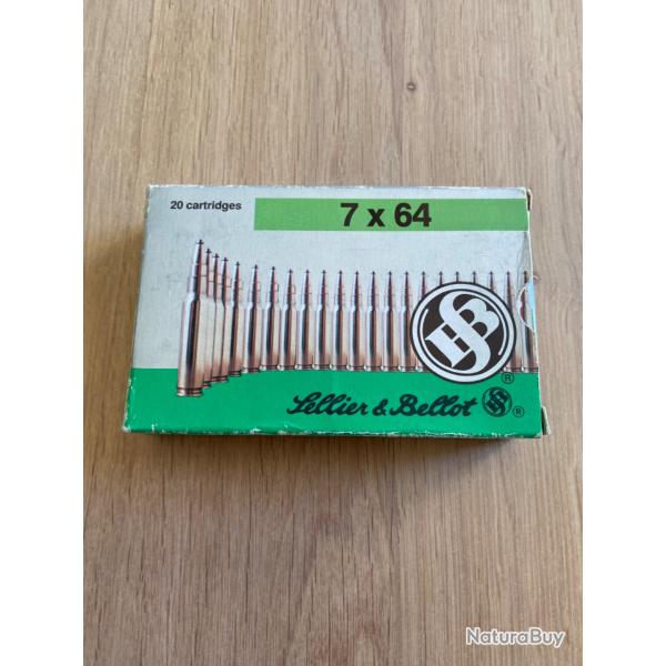 20 munitions 7x64 sellier & bellot