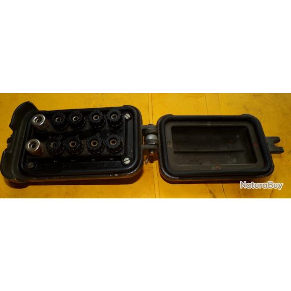 RADIO : BOITE ETANCHE POUR CONNEXION DE FILS TELEPHONIQUES , RADIOAMATEUR , ARTICLE MILITAIRE  DE L'