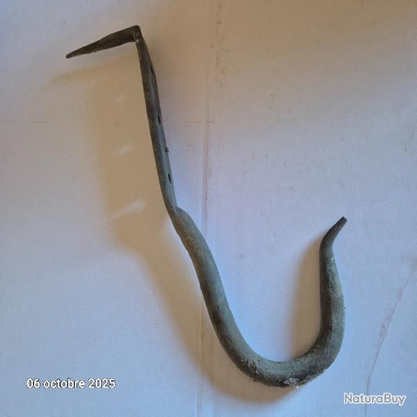Lot de 2 crochets de couvreur pour chelle de toit en zinc , avec une pointe