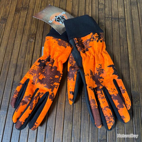 GANTS SOFTSHELL SOMLYS ORANGE GAMO SOUPLE
