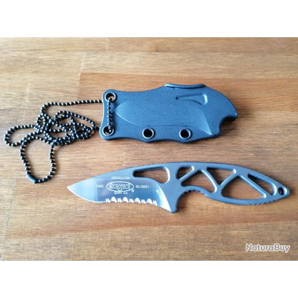 Microtech Medallion, couteau fixe de cou, neuf