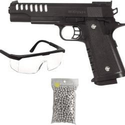 Saigo Defense Pack Airsoft Pistolet Mod&egrave;le PPKG3 &agrave; Ressort/Mati&egrave;re: M&eacute;tal/Puissance 0.5 Joule