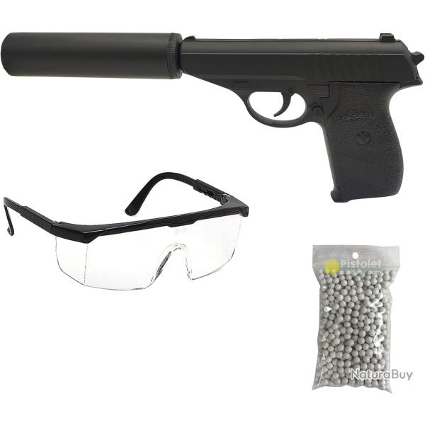 Saigo Defense Pack Airsoft Pistolet Mod�le PPKG3 � Ressort/Mati�re: M�tal/Puissance 0.5 Joule