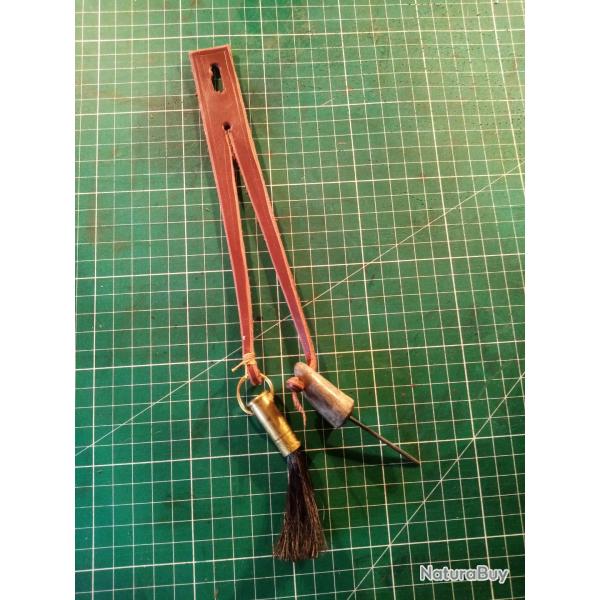 Kit de nettoyage pour entretien fusil  silex ou percussion