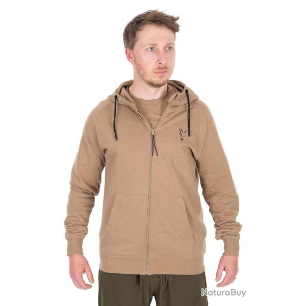 Sweat Fox Collection LW Zip Hoody Tan Ltd S