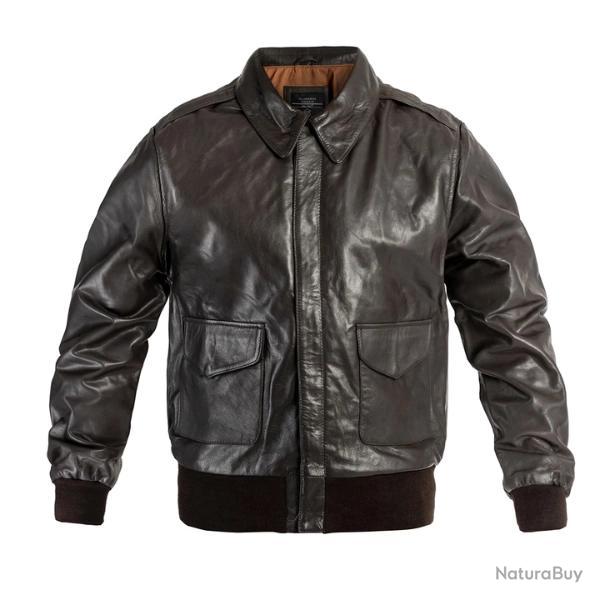 Blouson aviateur homme en cuir de ch�vre Nappa