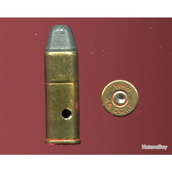 .45 Long Colt - production Winchester - marquage WW 45 COLT - balle plomb
