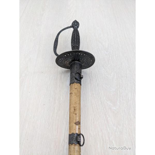 Epe Franaise d'Officier en Argent, vers 1790/1800