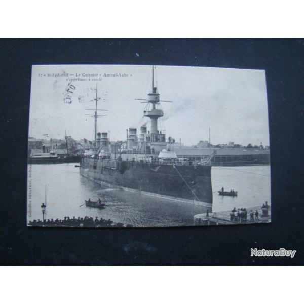 marine nationale - CUIRASSIER AMIRAL AUBE PORT SAINT NAZAIRE
