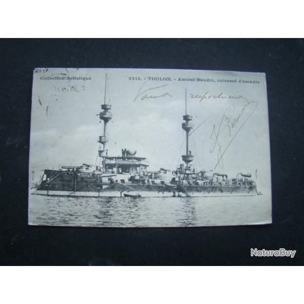marine nationale - CUIRASSIER d'ESCADRE AMIRAL BAUDIN 1905