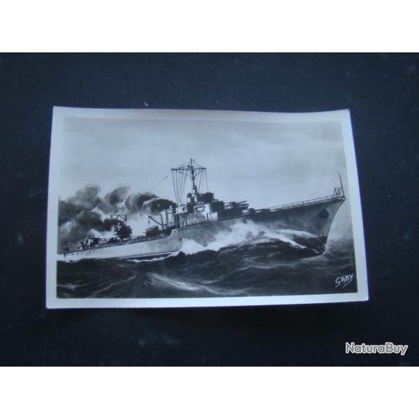 marine nationale - CONTRE TORPILLEUR AUDACIEUX - TABLEAU DE ROBERT BLONDEL