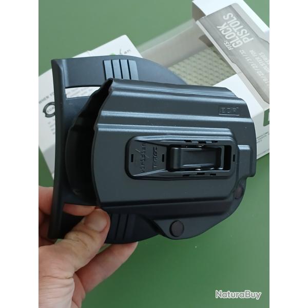 tuis Holster Glock Viridian Tacloc pour lampe srie C sur rail picatinny