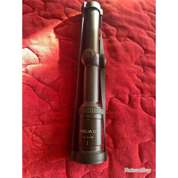 Kahles Helia C en 1.1-4 X 24  colliers Ret 4A en trs bon tat