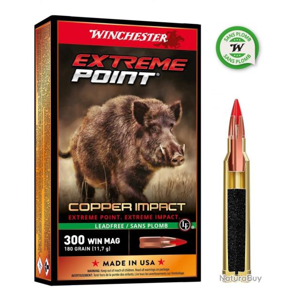 WINCHESTER EXTREME POINT COPPER IMPACT 300WM 180 GR