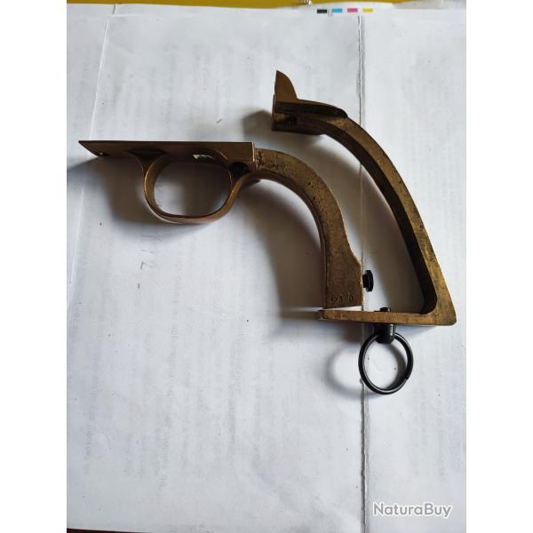Carcasse de poigne de colt saa cal 36 en laiton