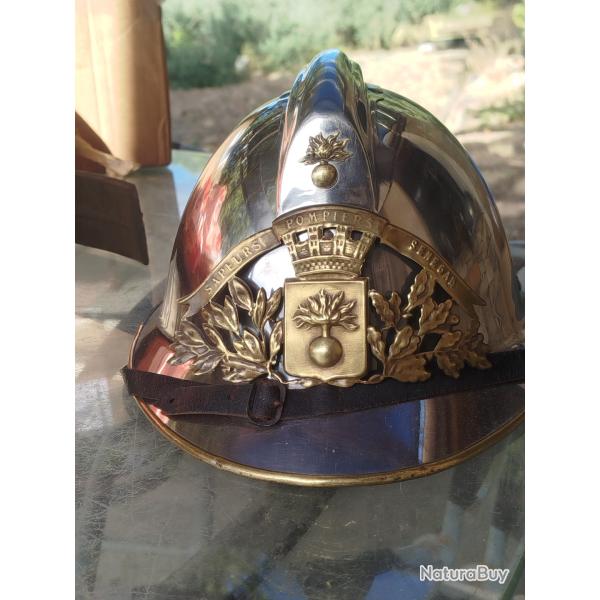 Casque pompier ancien