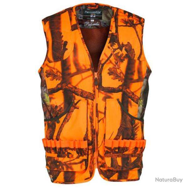 Prix de dpart  1 !! Gilet chasse Palombe GhostCamo Blaze Black Percussion Taille L