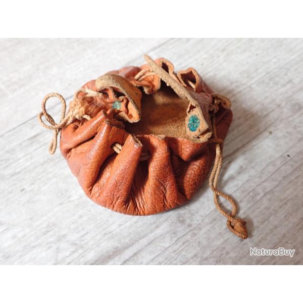 Bourse en cuir pour transport de pi�ces d�tach�es du mousqueton K31 ou pistolet suisse